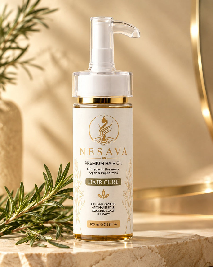 NESAVA Premium Botanical Hair Oil with Rosemary & Kalonji